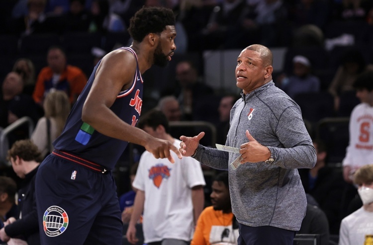 里弗斯:我认为恩比德是MVP 他说不想为了数据而把比赛拖到最后