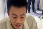 小女孩：健康打篮球我们一家永远支持你！张镇麟特意蹲下：谢谢！